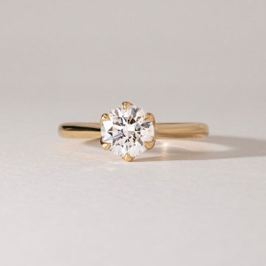 Solitaire-Oval Lab Grown Diamond Engagement Ring