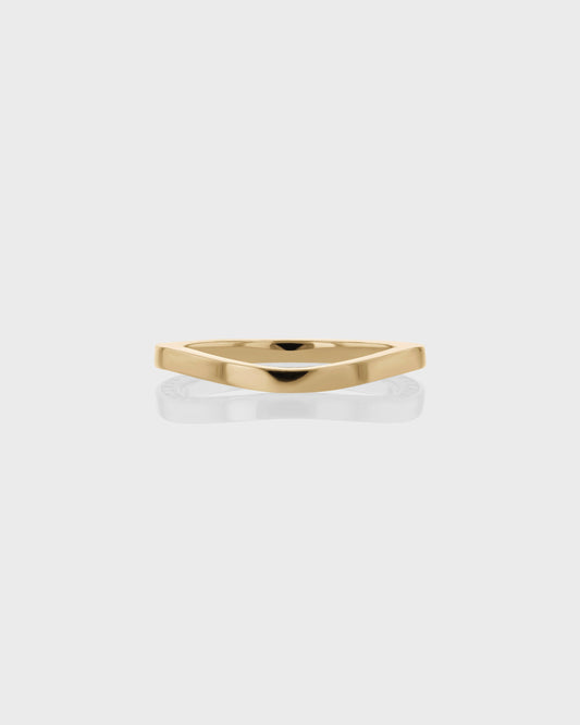 0.50 TCW Round Lab Grown Diamond Sculpted Curve Wedding Band 1