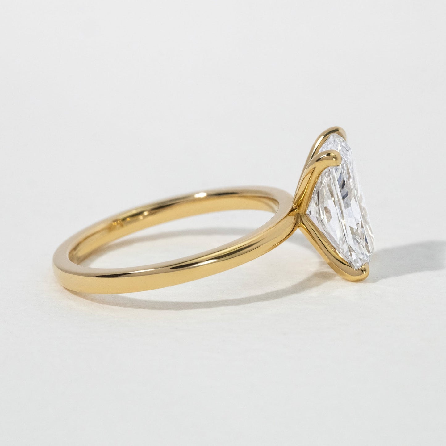 Solitaire-Radiant Lab Grown Diamond Engagement Ring