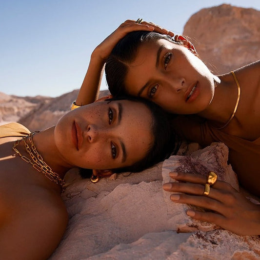 Golden Essence Petite Hoop Earrings 2