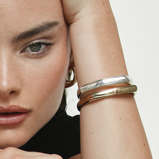 Square Edge Bangle Bracelet 2