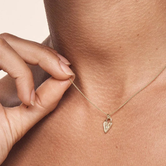 0.5 CT Round Lab-Grown Diamond Heart Pendant Necklace 2