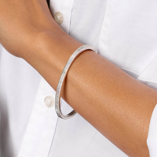 Line Textured Bangle Bracelets 2