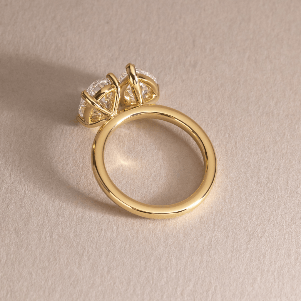 Toi Et Moi-Pear & Oval Lab Grown Diamond Engagement Ring