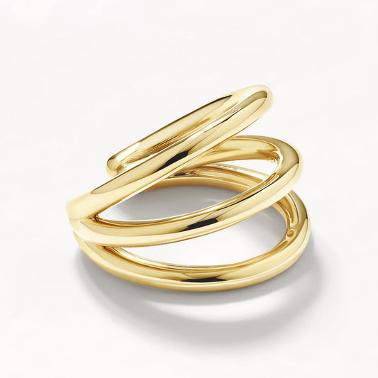 Triple Band Single Ear Cuff Earrings 2