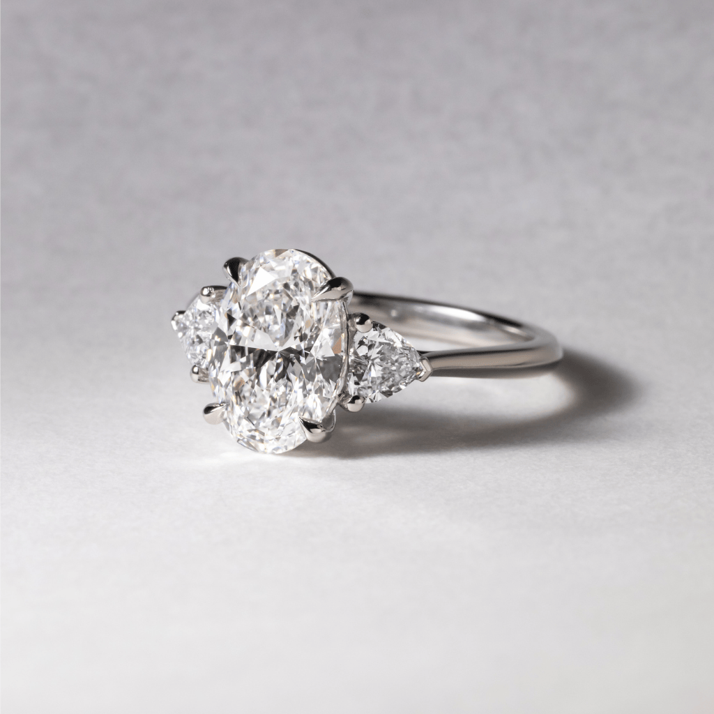 Solitaire-Oval Lab Grown Diamond Engagement Ring