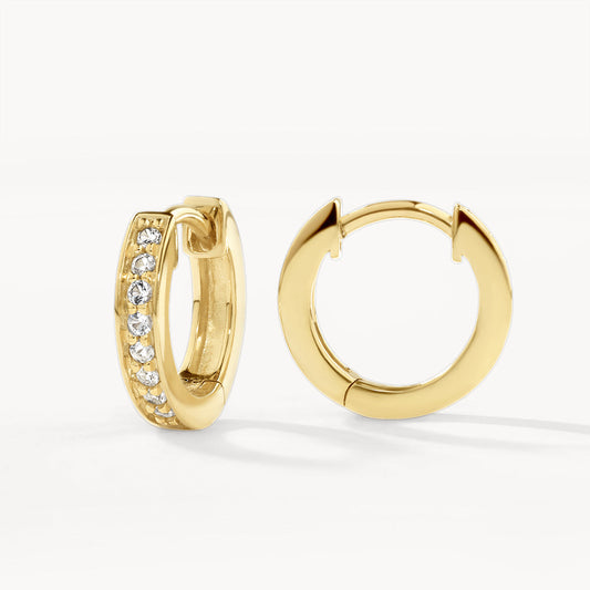 0.50 TCW Round Lab Grown Diamond Hoop Earrings 1