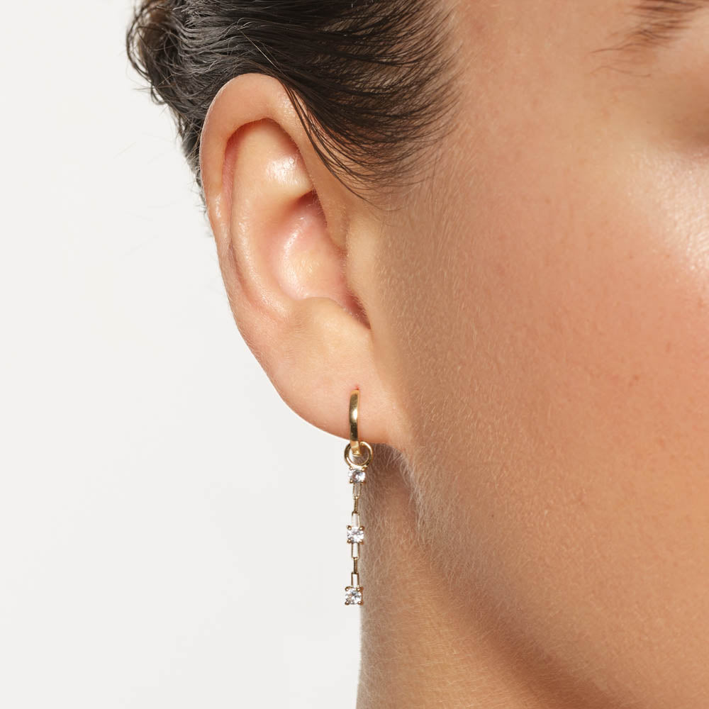 Elegant 0.11 TCW Round Lab Grown Diamond Lariat Earrings 5