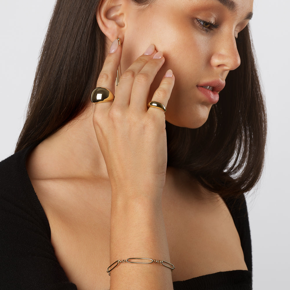 Elegant Oval Link Chain Bracelets 8