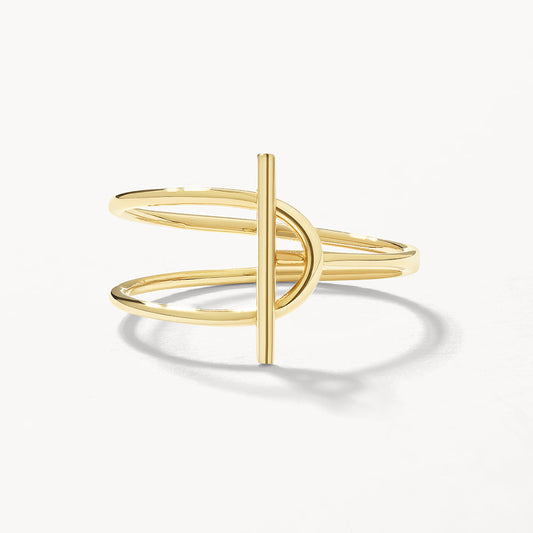 Shaped Plain Wedding Band 1