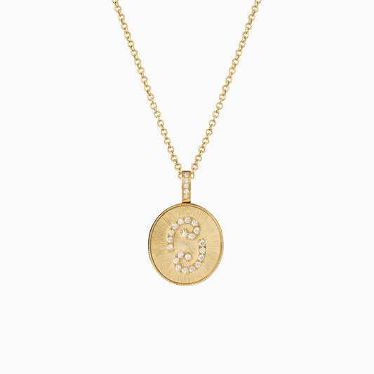 Elegant 0.25 TCW Round Lab-Grown Diamond Cancer Zodiac Pendant 1
