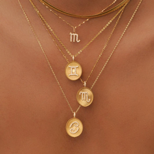 0.25 TCW Lab-Grown Diamond Sagittarius Zodiac Gold Pendant 2