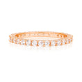 Load image into Gallery viewer, 0.25 TCW Round Lab-Grown Diamond Full Eternity Gold Wedding Band
