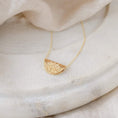 Load image into Gallery viewer, Elegant Lotus Pendant Necklace in Gold Finish
