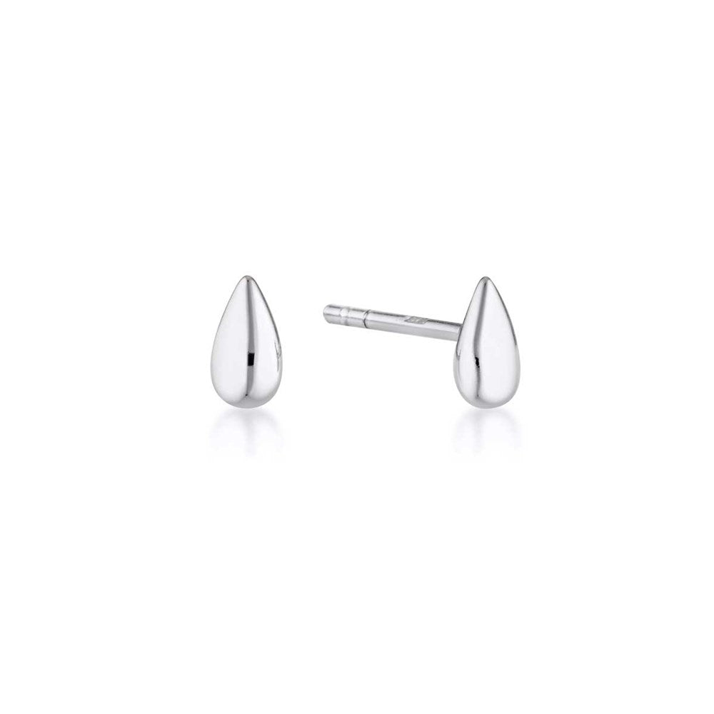 Golden Teardrop Petite Stud Earrings 2