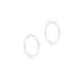 Load image into Gallery viewer, Elegant White Gold Minimalist Hoop Earring
