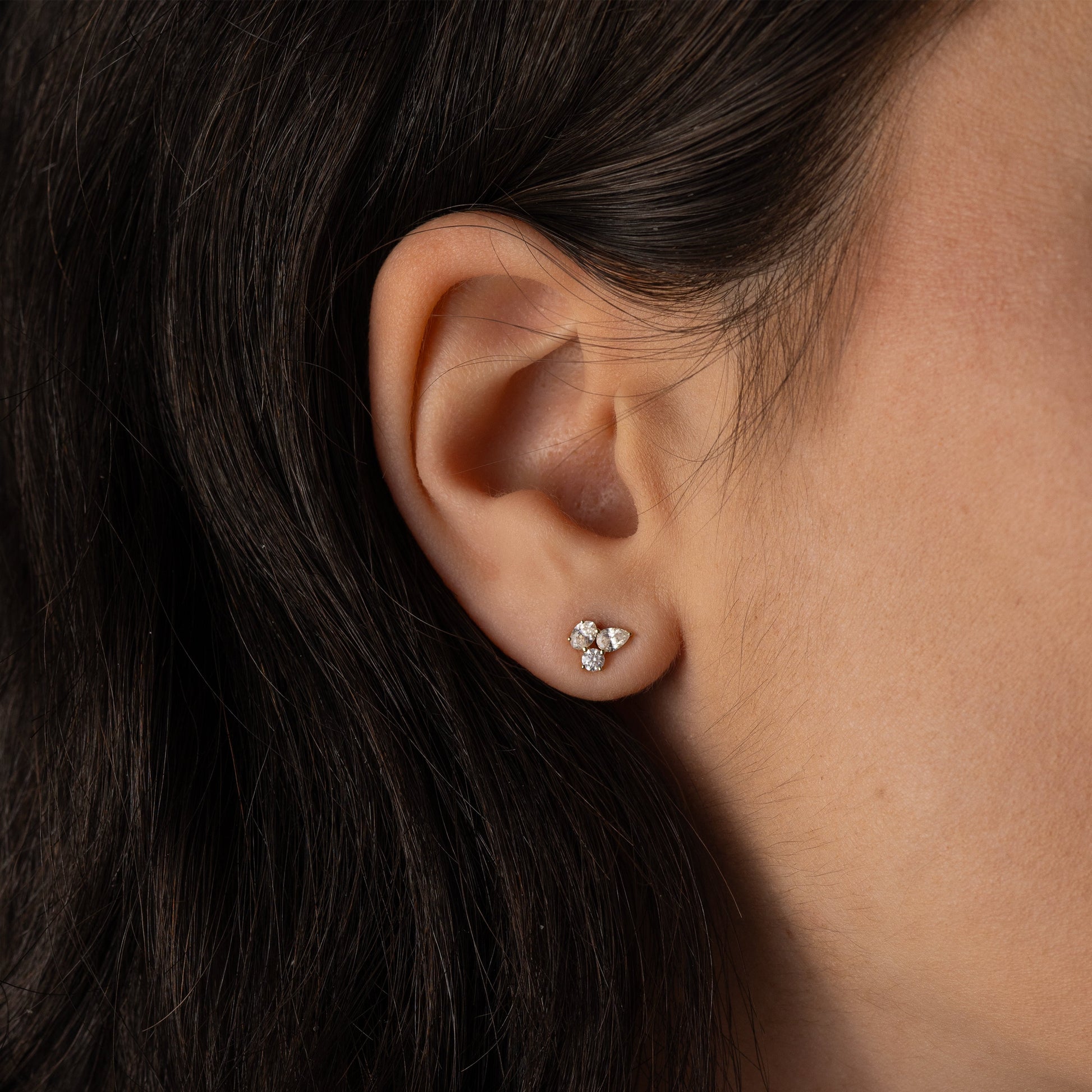 Solitaire- 1.0CT Oval Lab Grown Diamond Earrings