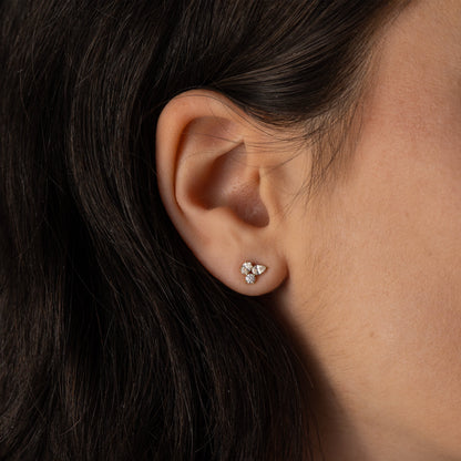 Solitaire- 1.0CT Oval Lab Grown Diamond Earrings