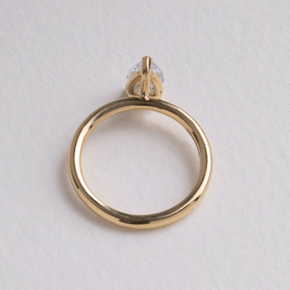 Solitaire-Oval Lab Grown Diamond Engagement Ring