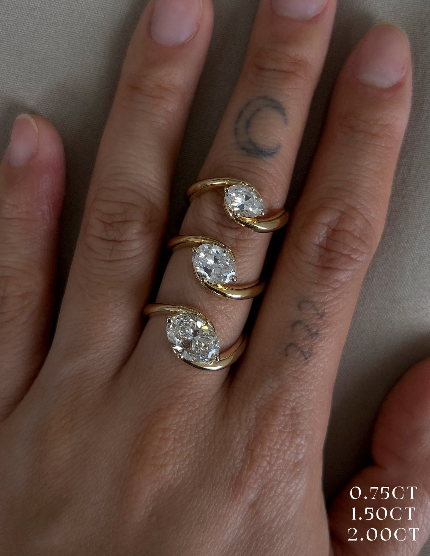 Solitaire-Oval Lab Grown Diamond Engagement Ring