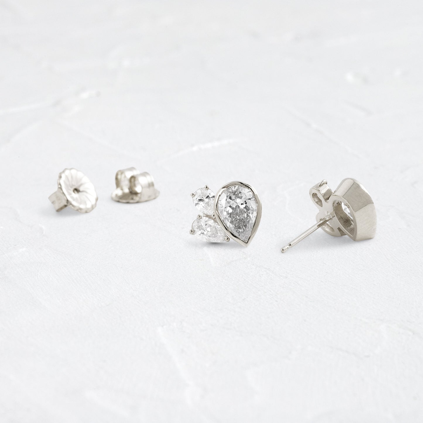 Solitaire- 1.0CT Oval Lab Grown Diamond Earrings