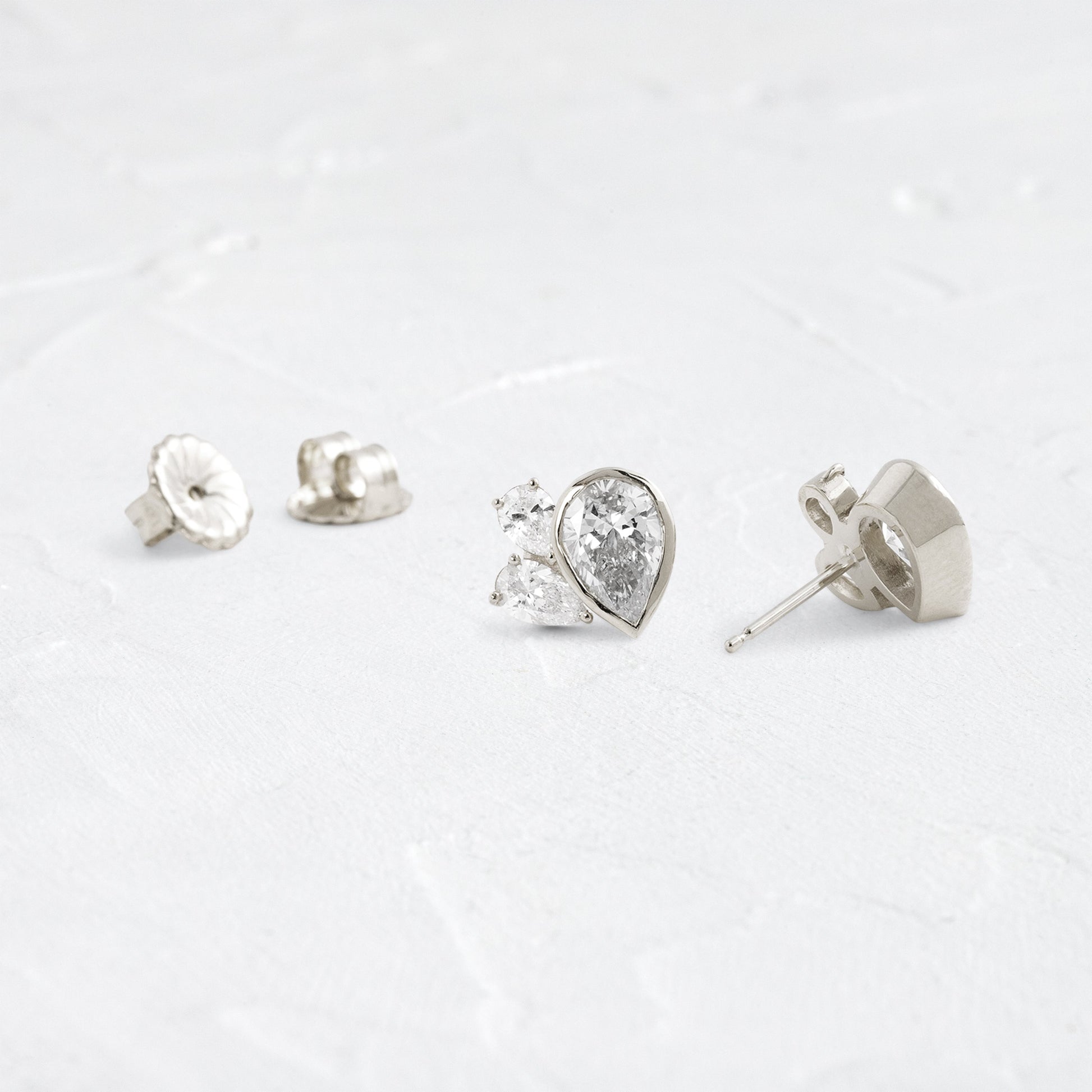 Solitaire- 1.0CT Oval Lab Grown Diamond Earrings
