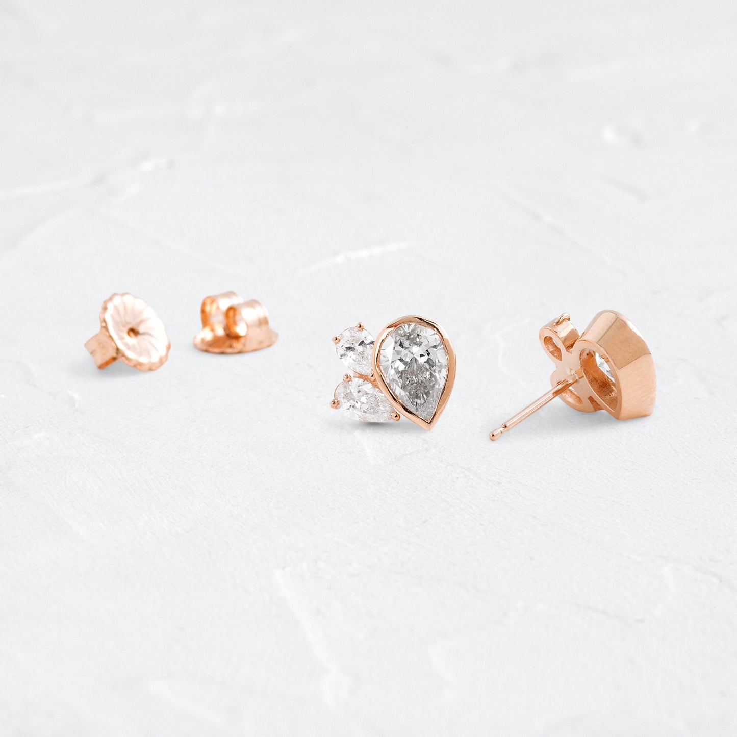 Solitaire- 1.0CT Oval Lab Grown Diamond Earrings