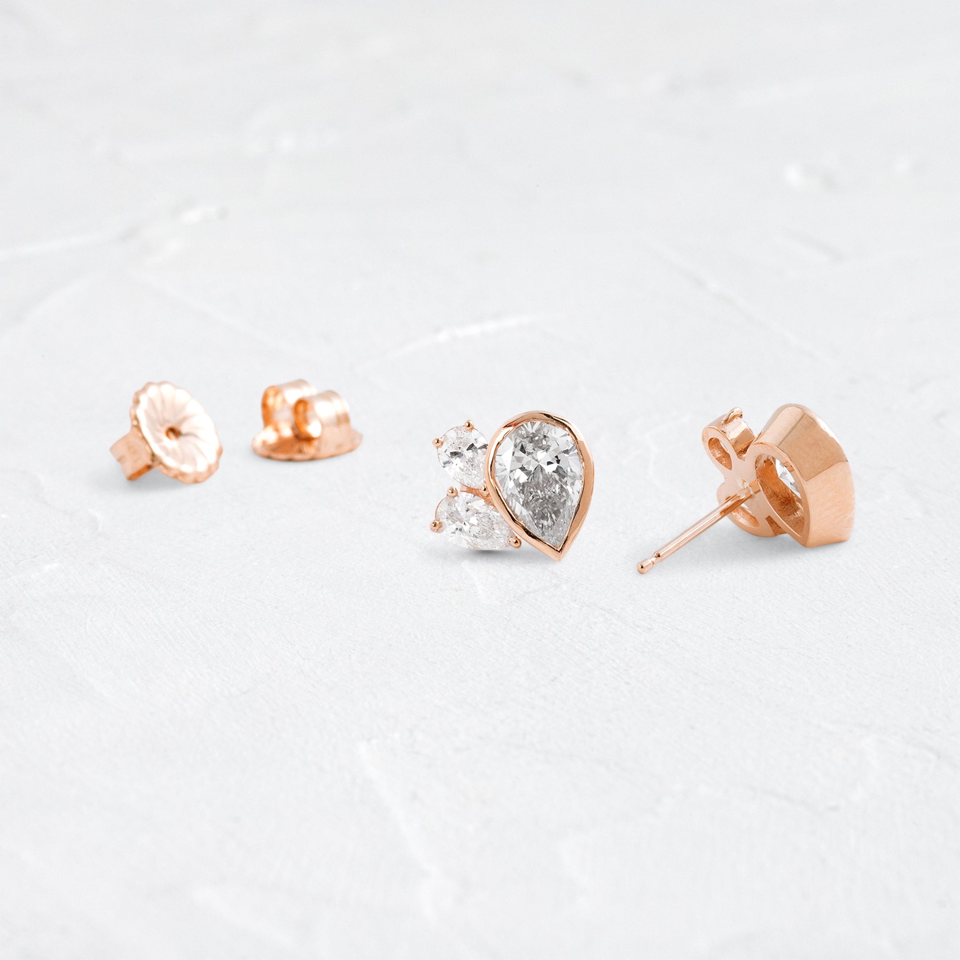 Solitaire- 1.0CT Oval Lab Grown Diamond Earrings