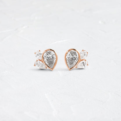 Solitaire- 1.0CT Oval Lab Grown Diamond Earrings