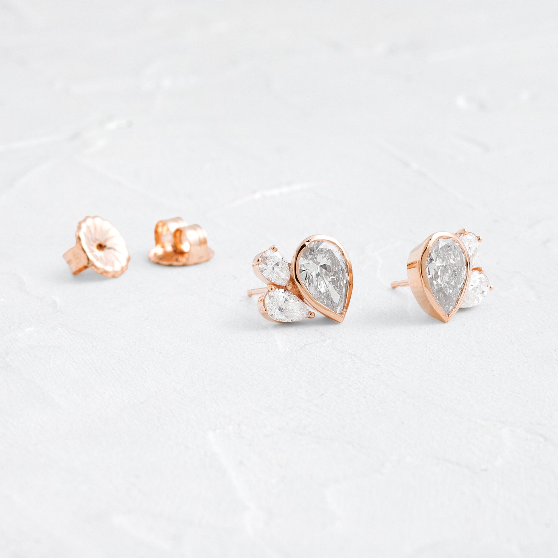 Solitaire- 1.0CT Oval Lab Grown Diamond Earrings