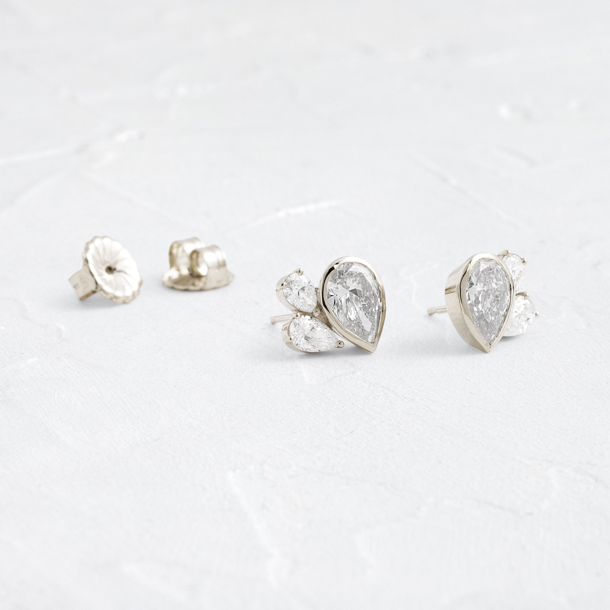 Solitaire- 1.0CT Oval Lab Grown Diamond Earrings