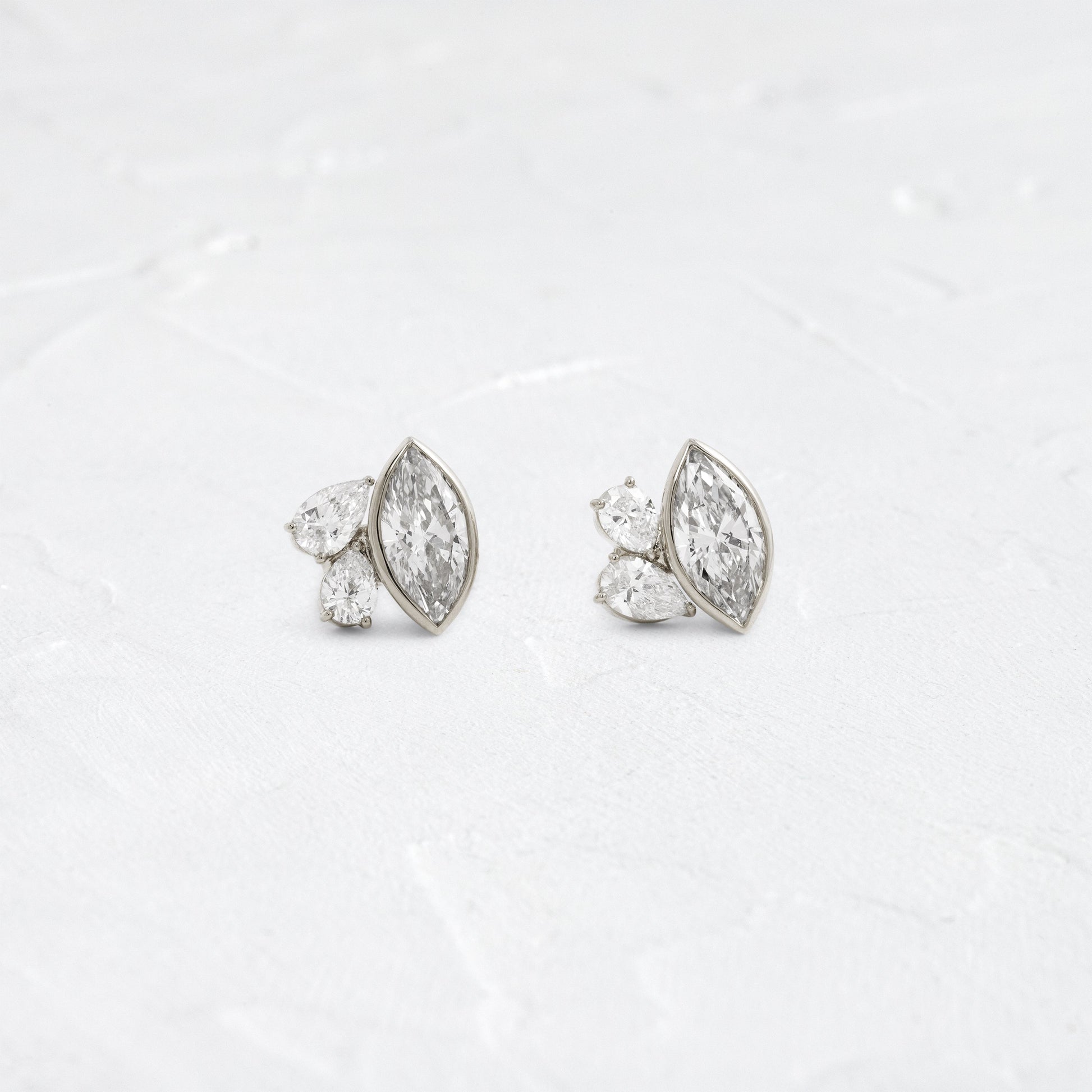 Solitaire- 1.0CT Oval Lab Grown Diamond Earrings