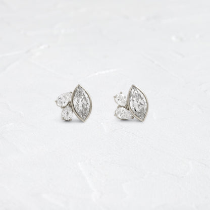 Solitaire- 1.0CT Oval Lab Grown Diamond Earrings