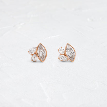 Solitaire- 1.0CT Oval Lab Grown Diamond Earrings