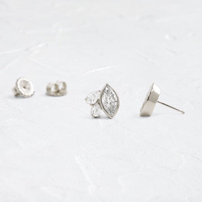 Solitaire- 1.0CT Oval Lab Grown Diamond Earrings