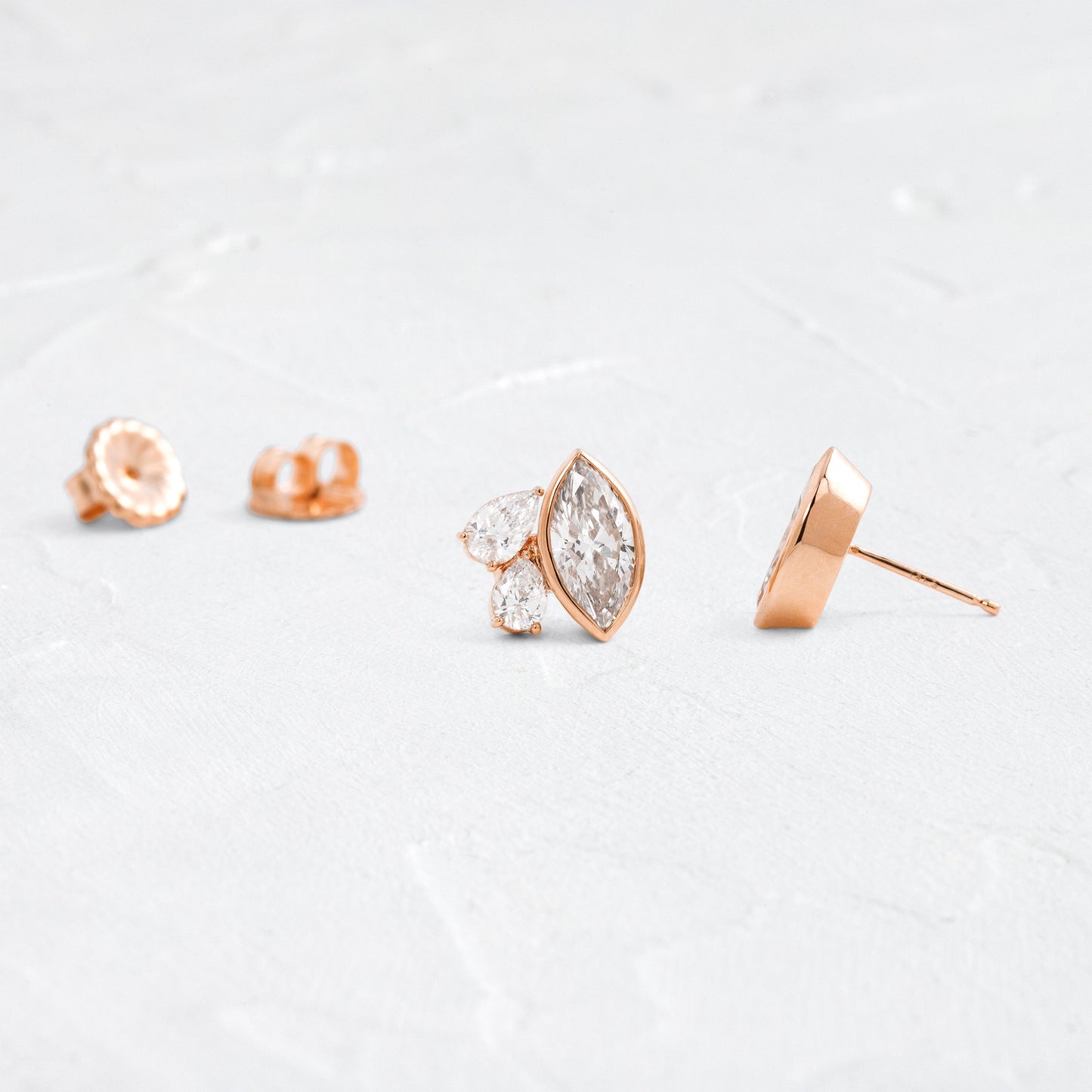 Solitaire- 1.0CT Oval Lab Grown Diamond Earrings