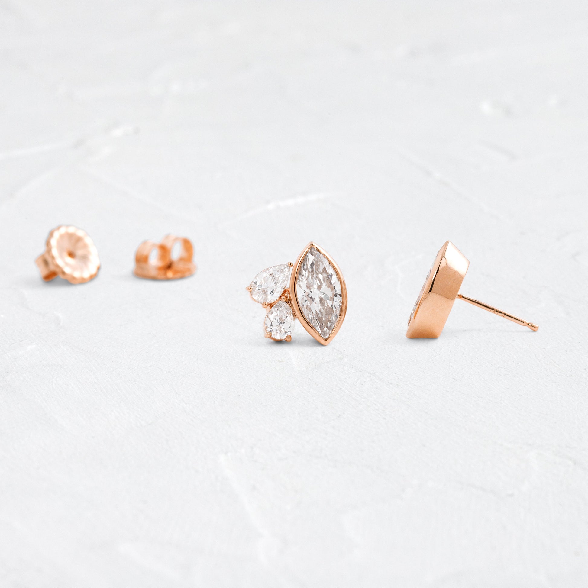 Solitaire- 1.0CT Oval Lab Grown Diamond Earrings