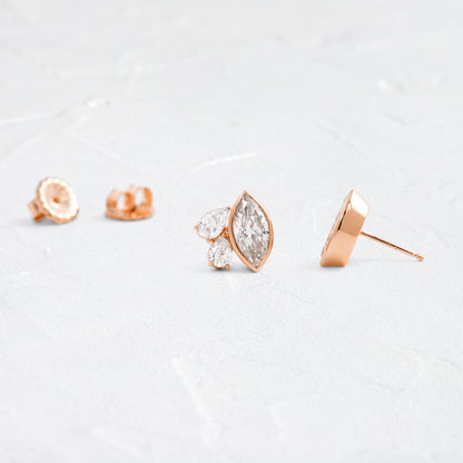 Solitaire- 1.0CT Oval Lab Grown Diamond Earrings