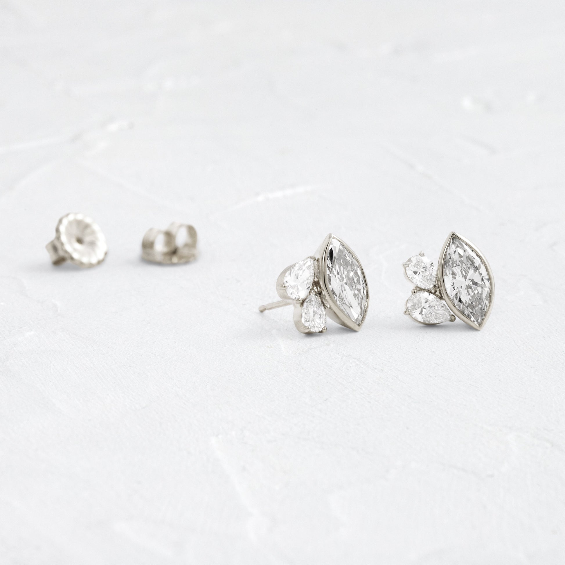 Solitaire- 1.0CT Oval Lab Grown Diamond Earrings