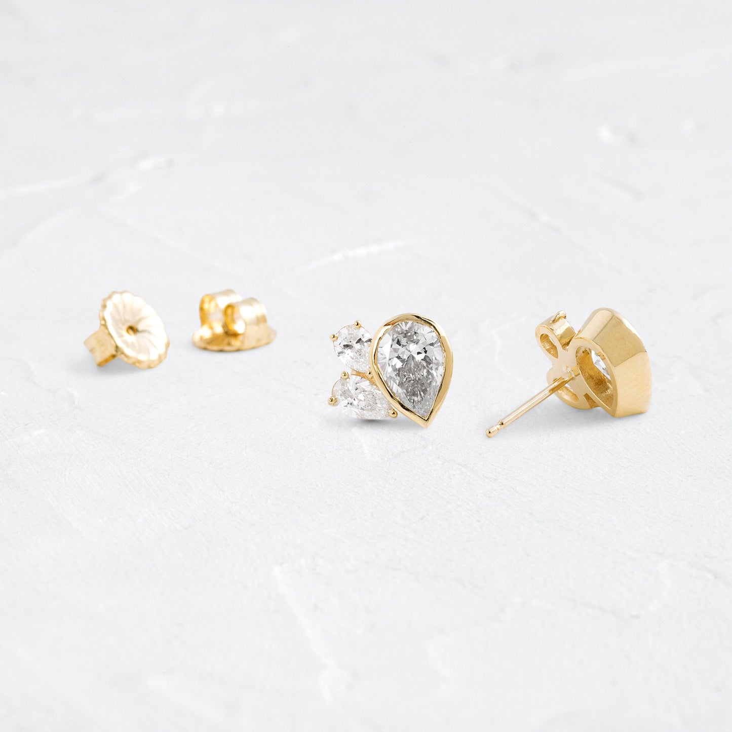 Solitaire- 1.0CT Oval Lab Grown Diamond Earrings
