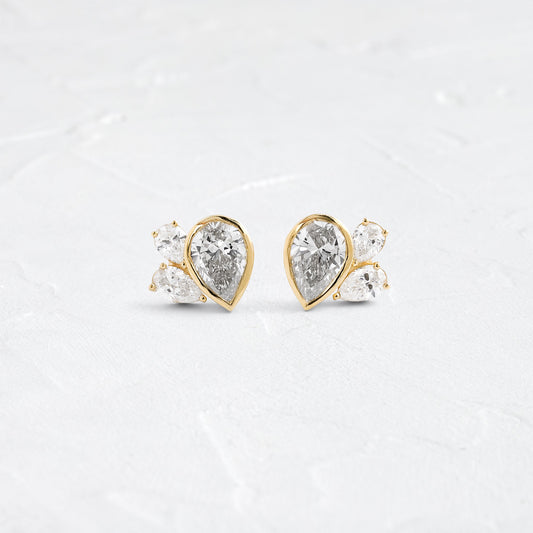 Solitaire- 1.0CT Oval Lab Grown Diamond Earrings