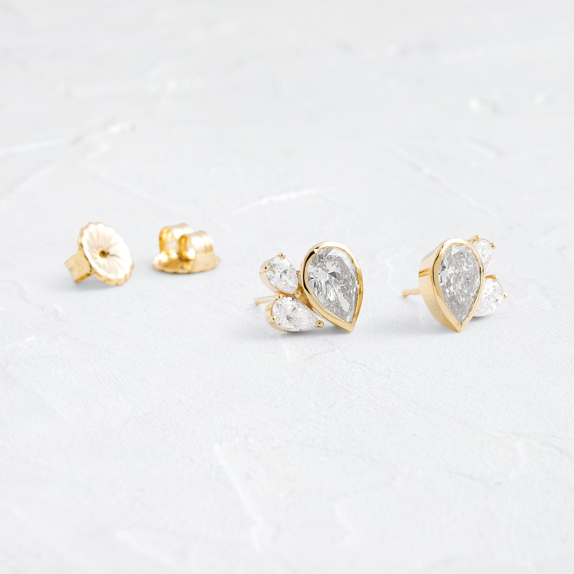 Solitaire- 1.0CT Oval Lab Grown Diamond Earrings