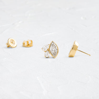 Solitaire- 1.0CT Oval Lab Grown Diamond Earrings