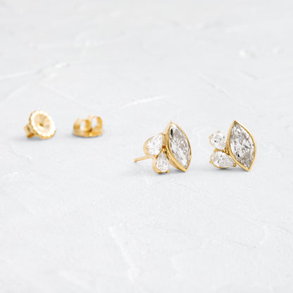 Solitaire- 1.0CT Oval Lab Grown Diamond Earrings