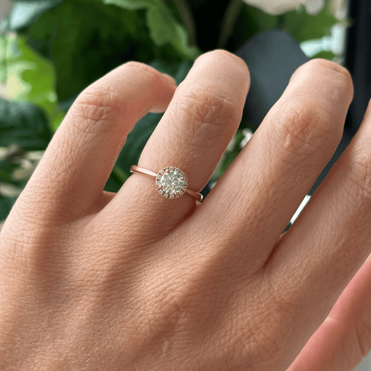 Solitaire-Oval Lab Grown Diamond Engagement Ring