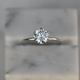 Load image into Gallery viewer, 1.0 CT Round Lab-Grown Diamond Solitaire Ring in Classic Gold Setting
