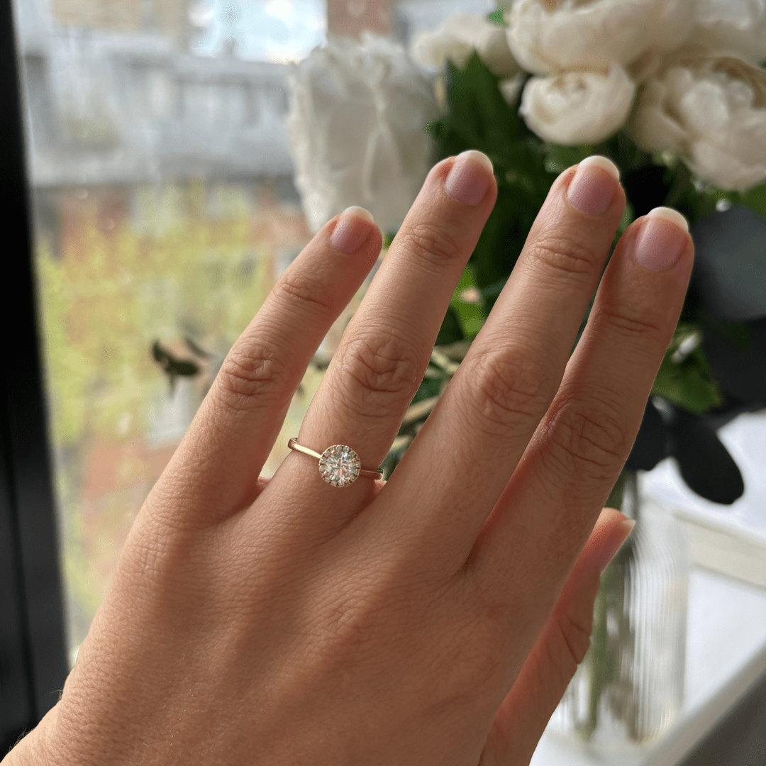 Solitaire-Oval Lab Grown Diamond Engagement Ring