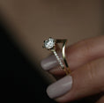 Load image into Gallery viewer, 0.85 CT Round Lab-Grown Diamond Pave Engagement Ring
