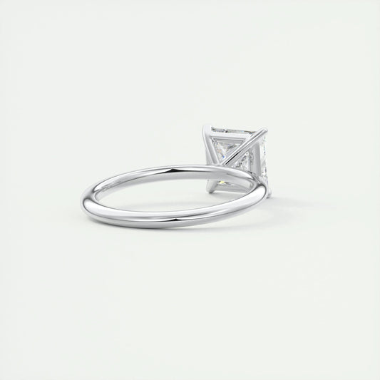 Radiant 2.0 CT Princess Cut Lab Grown Diamond Solitaire Ring