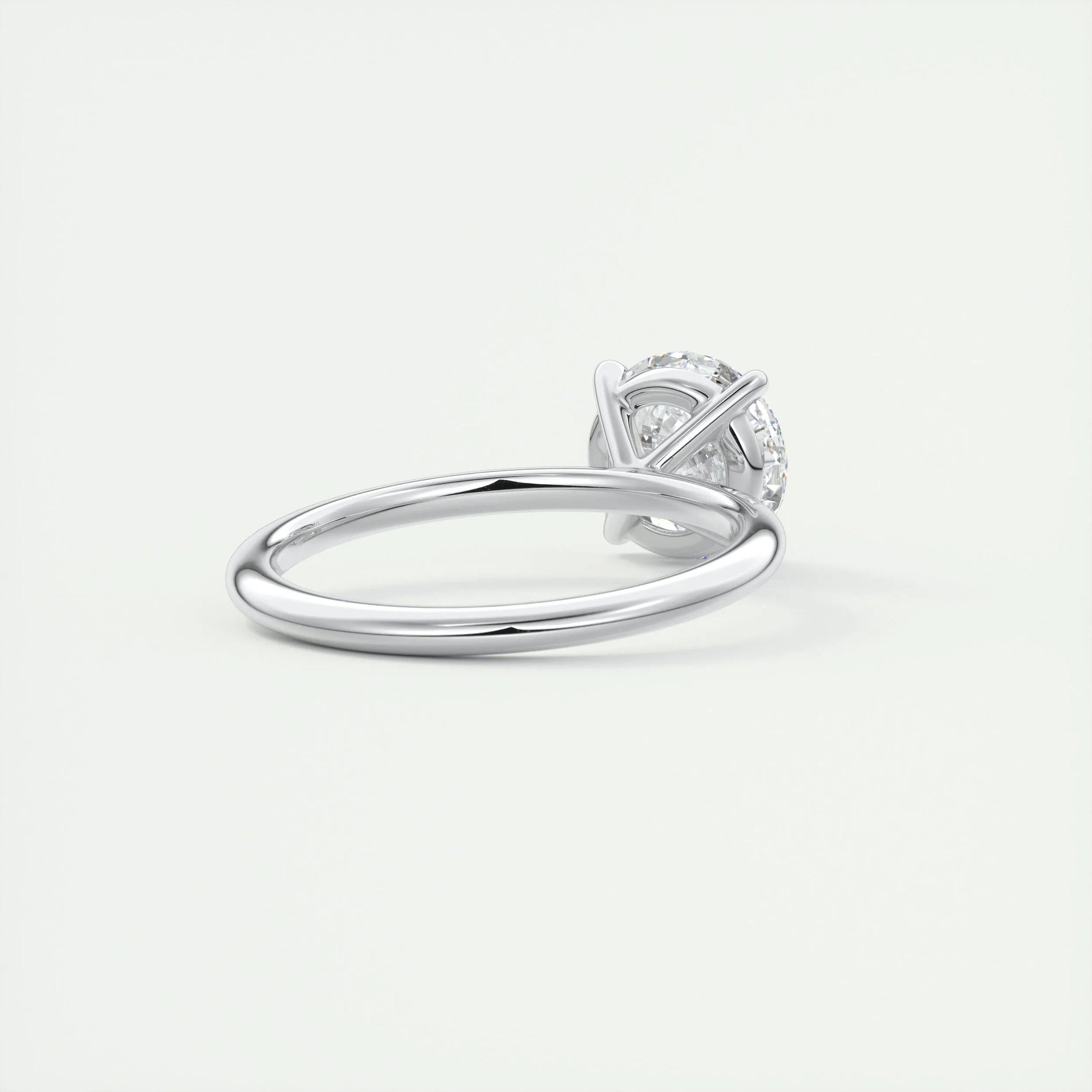 2.0 CT Round Lab Grown Diamond Solitaire Engagement Ring